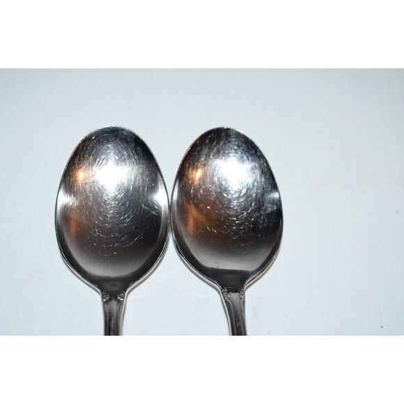 Oneida Deluxe Chateau 2 pc Soup Spoons 6 7/8" replacements - Picture 4 of 8